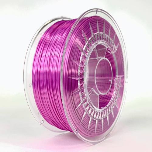 SILK Devil Design SILK filament 1.75 mm, 1 kg (2.0 lbs) - bright pink